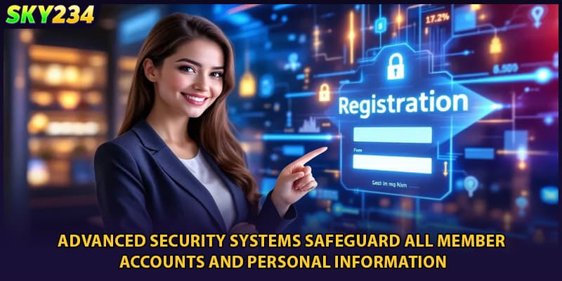 Advanced security systems safeguard all member accounts and personal information
