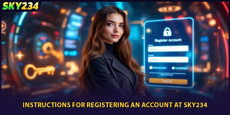 Instructions for registering an account at SKY234