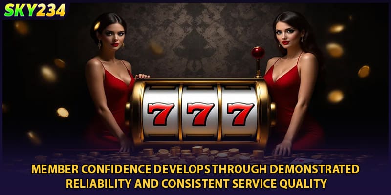Member confidence develops through demonstrated reliability and consistent service quality