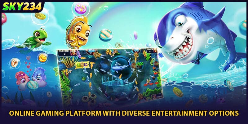 Online gaming platform with diverse entertainment options