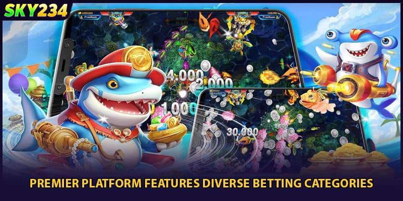 Premier platform features diverse betting categories
