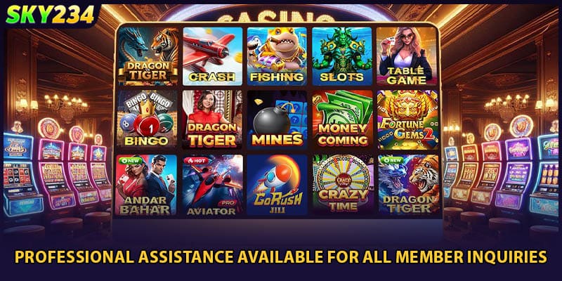 Professional assistance available for all member inquiries