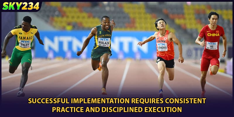 Successful implementation requires consistent practice and disciplined execution