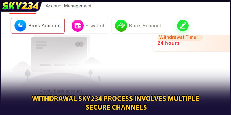 Withdrawal SKY234 process involves multiple secure channels